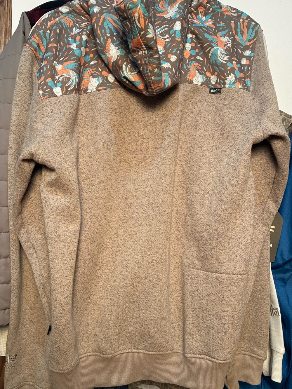 Howler Brothers - Rooster Print Yoke Zip Up Hoodie - size Medium - Picture 11 of 15